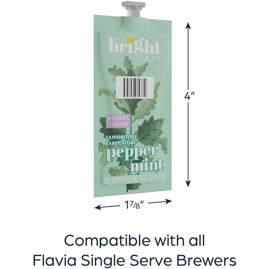 Compatible with Flavia Aroma, Flavia Creation 300, FLAVIA Creation 600 - Herbal Tea - Decaffeinated - Kosher - 100 / Carton