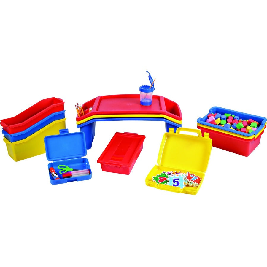 Deflecto Antimicrobial Storage Case Red