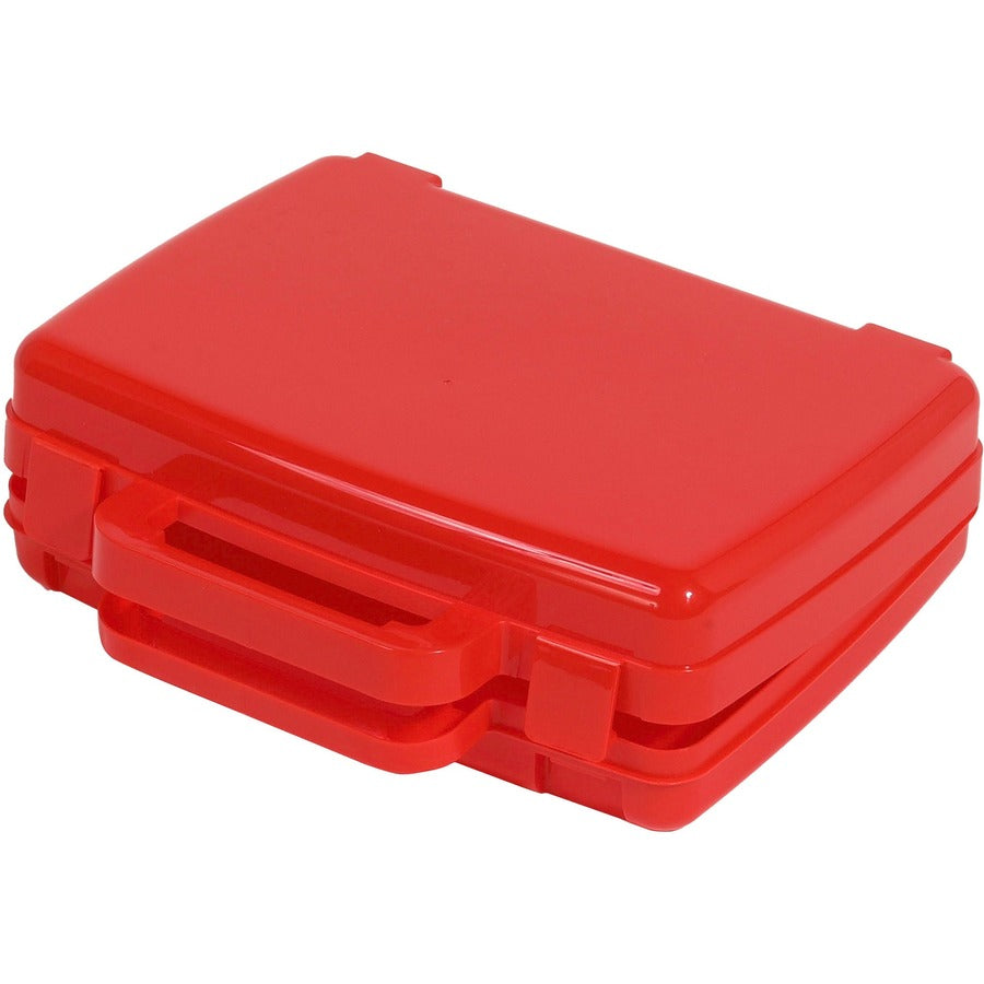 Deflecto Antimicrobial Storage Case Red