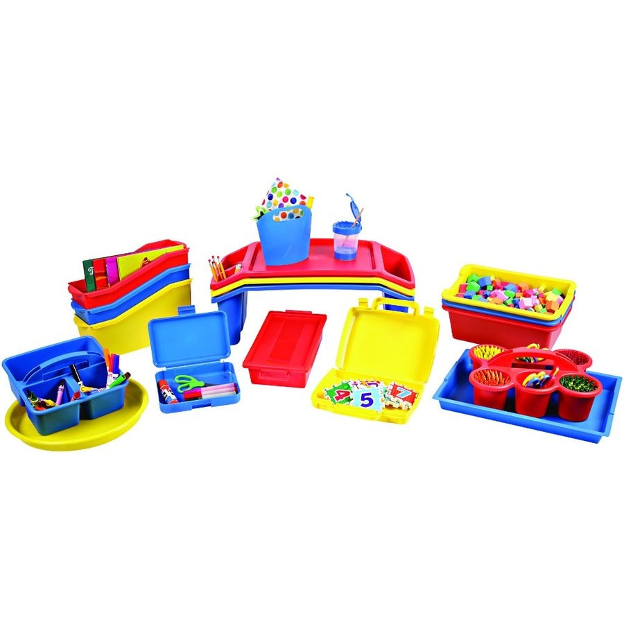 Deflecto Antimicrobial Kids No Spill Paint Cup Blue