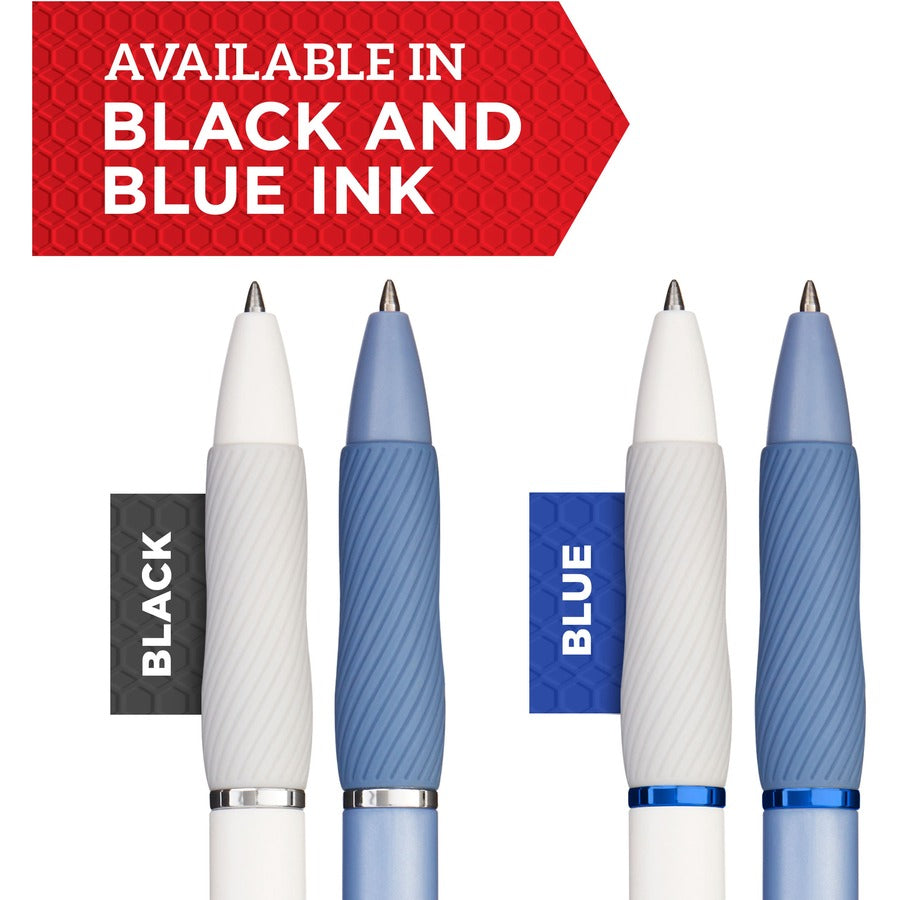 Sharpie S-Gel Pen - 0.7 mm Medium Pen Point - Black Ink - Gel-based - White Barrel - 1 Dozen