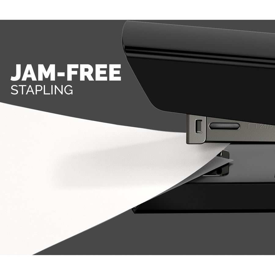 Fellowes LX820 Classic Office/Desktop Stapler - Holds Upto 210 Staple - Full Strip - Black - 1 Each