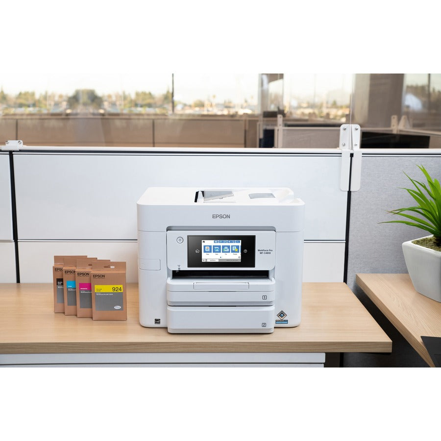 Copier/Fax/Printer/Scanner - Automatic Duplex Print - Color Scanner - 1200 dpi Optical Scan - Color Fax - Wireless LAN - For Plain Paper Print - 1 Each