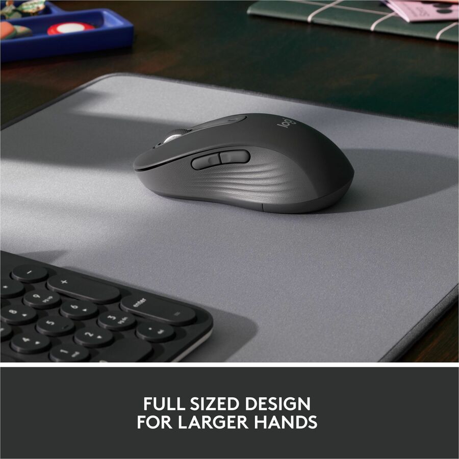 Wireless - Bluetooth/Radio Frequency - Graphite - USB - 4000 dpi - Scroll Wheel - 5 Button(s) - Large Hand/Palm Size - Right-handed - 1 Each