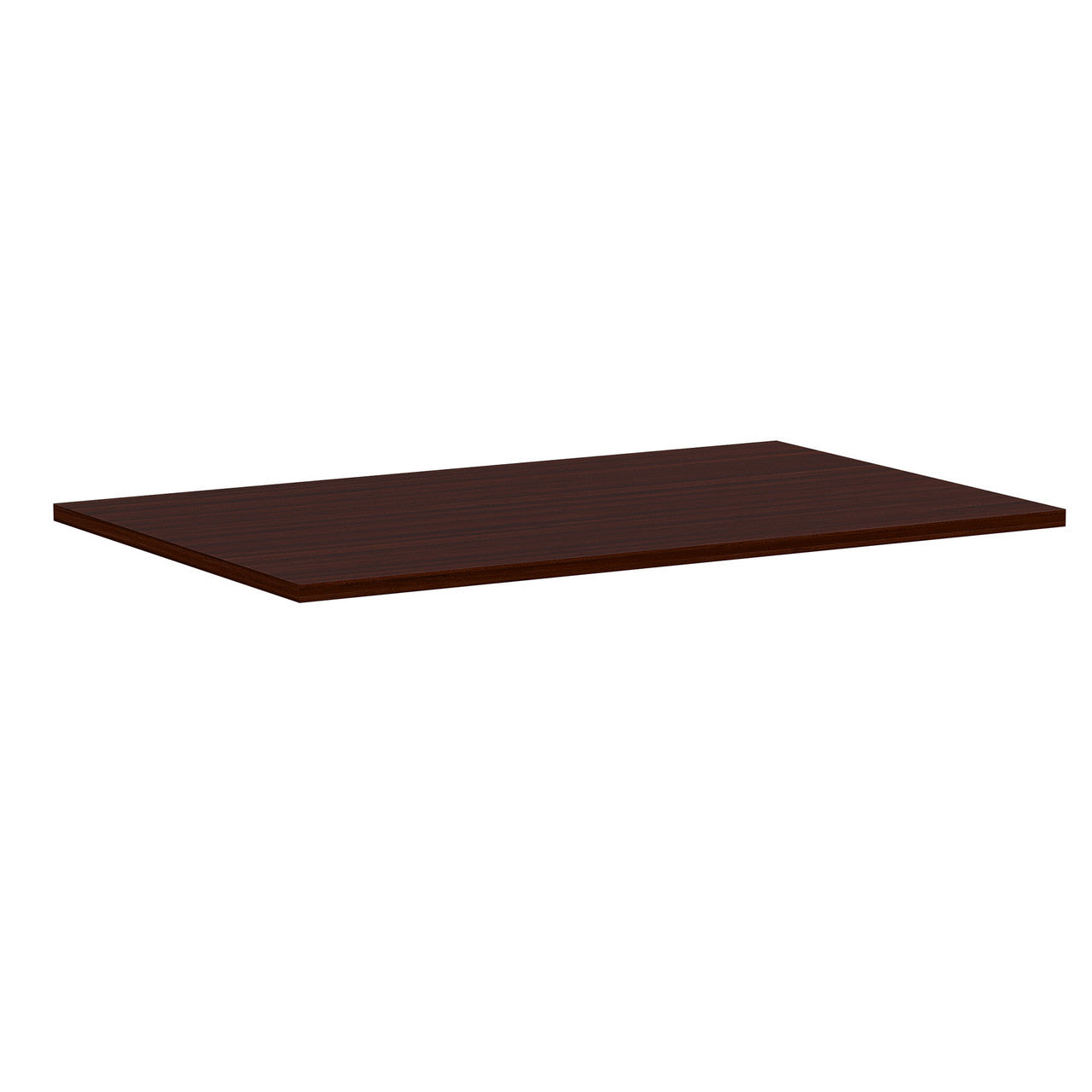 OfficeSource Variant Rectangular Top - 48"W x 30"D (Requires Base) - Mahogany