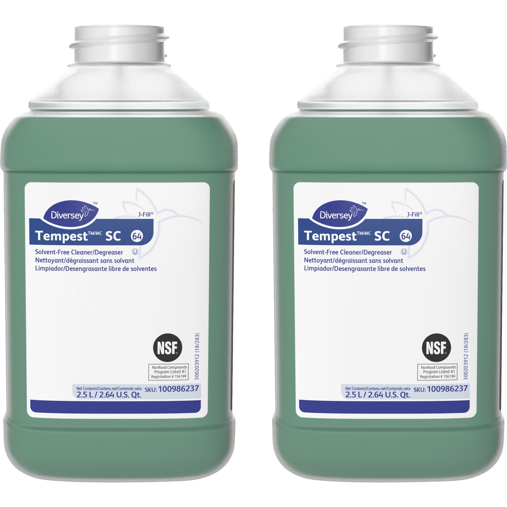 For Multipurpose - Concentrate - Liquid - 84.5 fl oz (2.6 quart) - Surfactant Scent - Recommended For: Soil Remover, Oil Remover, Grease Remover, Fluid Remover, Dirt Remover - Solvent-free, Low Foaming, VOC-free - Green - 2 / Carton