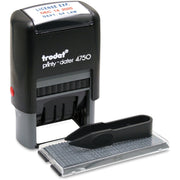 Date Stamp - 2 Characters/Line - 1" Impression Width x 1.63" Impression Length - 10000 Impression(s) - Assorted - Recycled - 1 Each