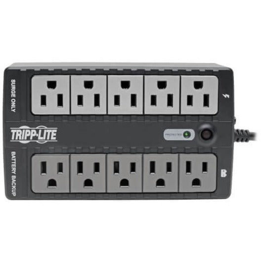 Ultra-compact Desktop/Tower/Wall Mount - 6.50 Hour Recharge - 1.20 Minute Stand-by - 120 V AC Input - 110 V AC, 115 V AC, 120 V AC Output - Single Phase - 10 x NEMA 5-15R Receptacle(s) - 5 x Battery/Surge Outlet