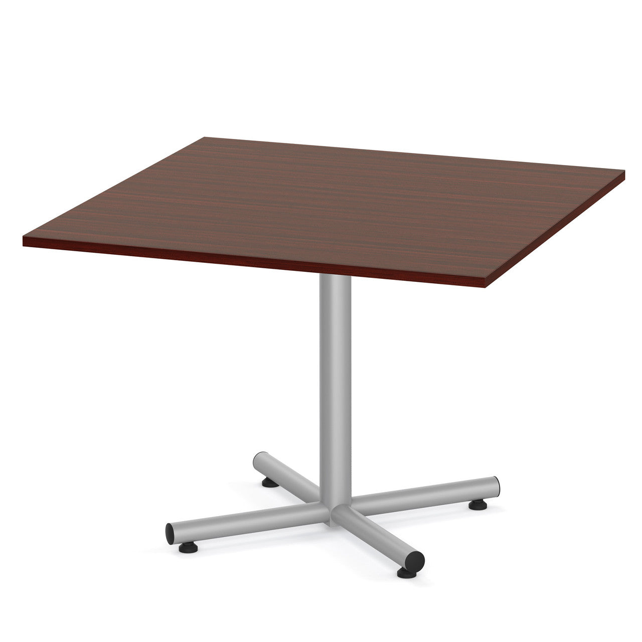 OfficeSource OS Conference/Multi-Purpose Tables 42" Square Top (Requires Base) - Mahogany
