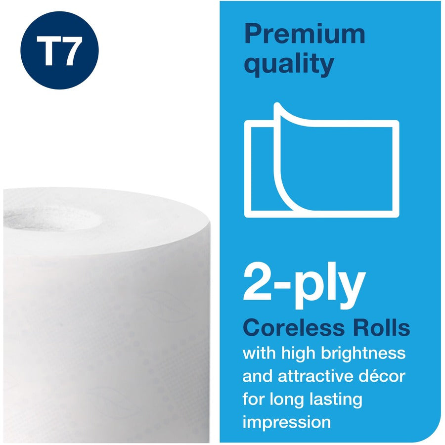 2 Ply4" Length - 750 Sheets/Roll - 4.75" Roll Diameter - White - Paper - 36 / Carton