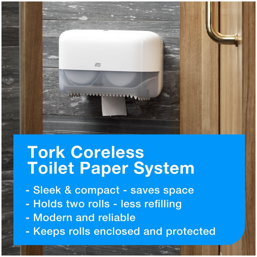 2 Ply4" Length - 750 Sheets/Roll - 4.75" Roll Diameter - White - Paper - 36 / Carton