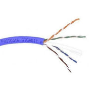 Belkin Category 6 Solid Bulk Cable - 500 ft Category 6 Network Cable - First End: Bare Wire - Second End: Bare Wire - Blue - 1 Each