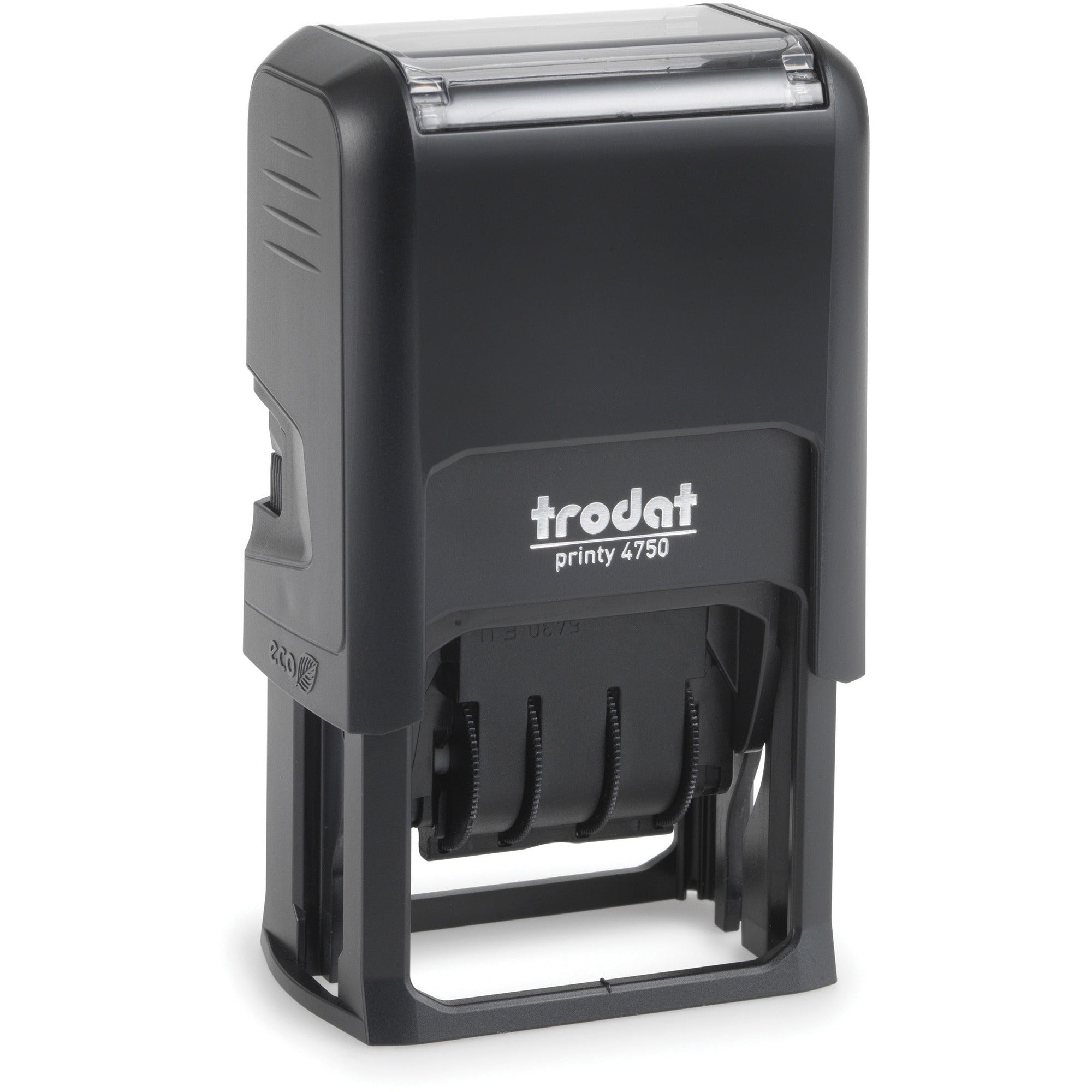 Date Stamp - ENTERED, FAXED, PAID, RECEIVED - 10000 Impression(s) - Red, Blue - Recycled - 1 Each