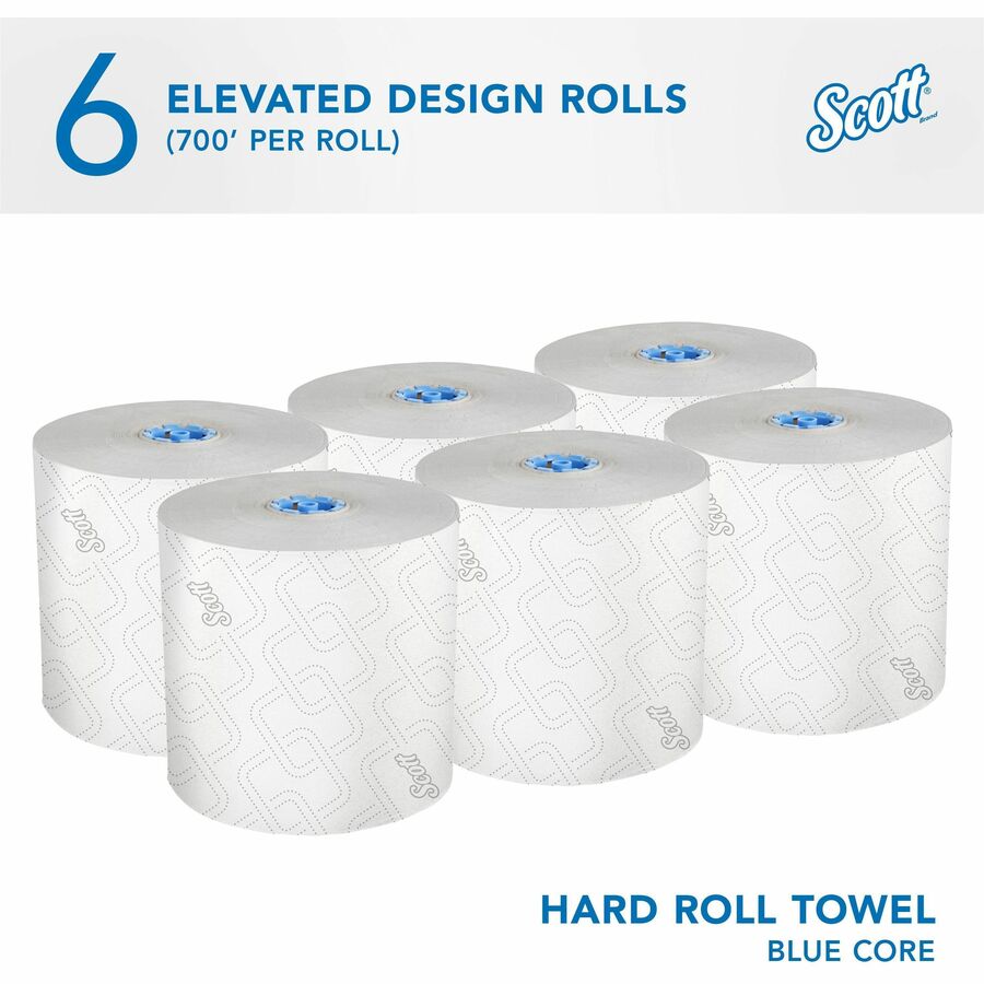 Scott Pro High-Capacity Hard Roll Towels with Elevated Design & Absorbency Pockets