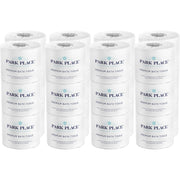 Park Place Double-ply Premium Bath Tissue Rolls - 2 Ply - 420 Sheets/Roll - Embossed Pattern - White - 24 Rolls Per CartonCarton - 24 / Carton