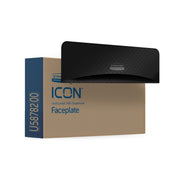 Kimberly-Clark Professional ICON Standard Roll Horizontal Toilet Paper Dispenser Faceplate, Black Mosaic, 3.6" x 12" x 1.5", 1 Each