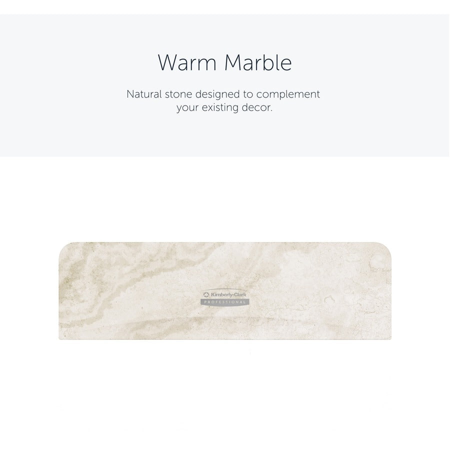 Kimberly-Clark Professional ICON Standard Roll Horizontal Toilet Paper Dispenser Faceplate, Warm Marble, 3.6" x 12" x 1.5", 1 Each