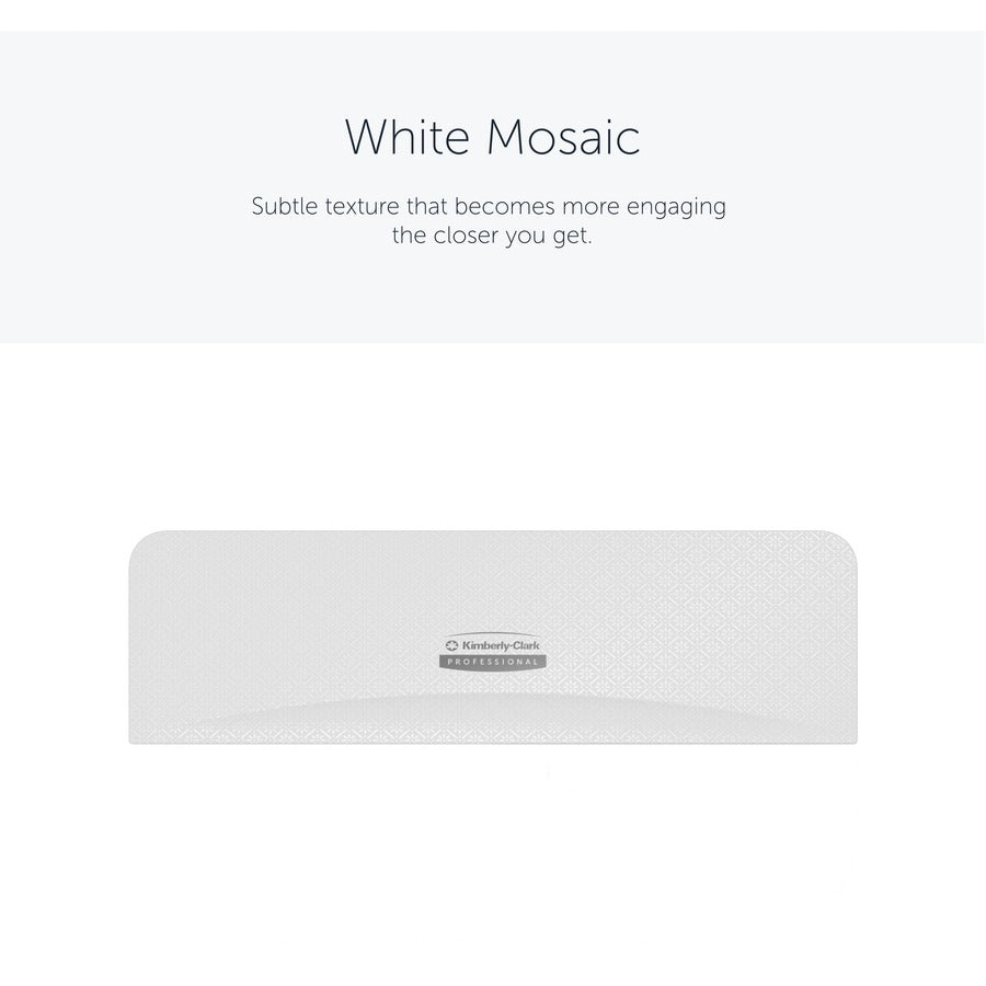 Kimberly-Clark Professional ICON Standard Roll Horizontal Toilet Paper Dispenser Faceplate, White Mosaic, 3.6" x 12" x 1.5", 1 Each