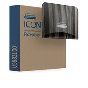 Kimberly-Clark Professional ICON Standard Roll Vertical Toilet Paper Dispenser Faceplate, Ebony Woodgrain, 4.3" x 6" x 1.5", 1 Each