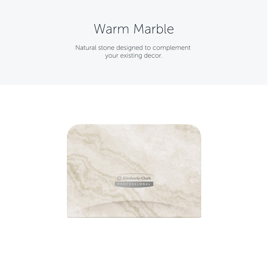 Kimberly-Clark Professional ICON Standard Roll Vertical Toilet Paper Dispenser Faceplate, Warm Marble, 4.3" x 6" x 1.5", 1 Each