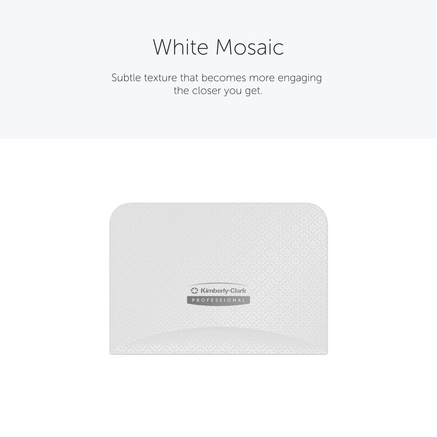 Kimberly-Clark Professional ICON Standard Roll Vertical Toilet Paper Dispenser Faceplate, White Mosaic, 4.3" x 6" x 1.5", 1 Each