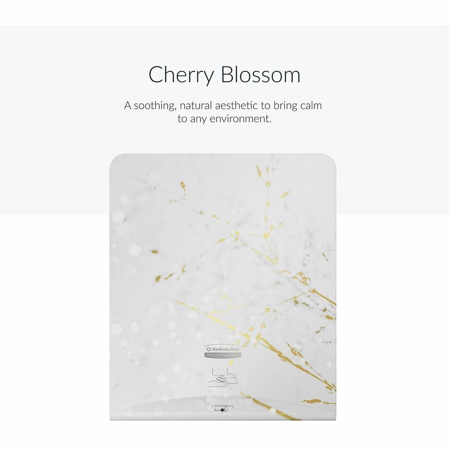Kimberly-Clark Professional ICON Automatic Hard Roll Towel Dispenser Faceplate, Cherry Blossom, 15" x 12" x 1.5", 1 Each