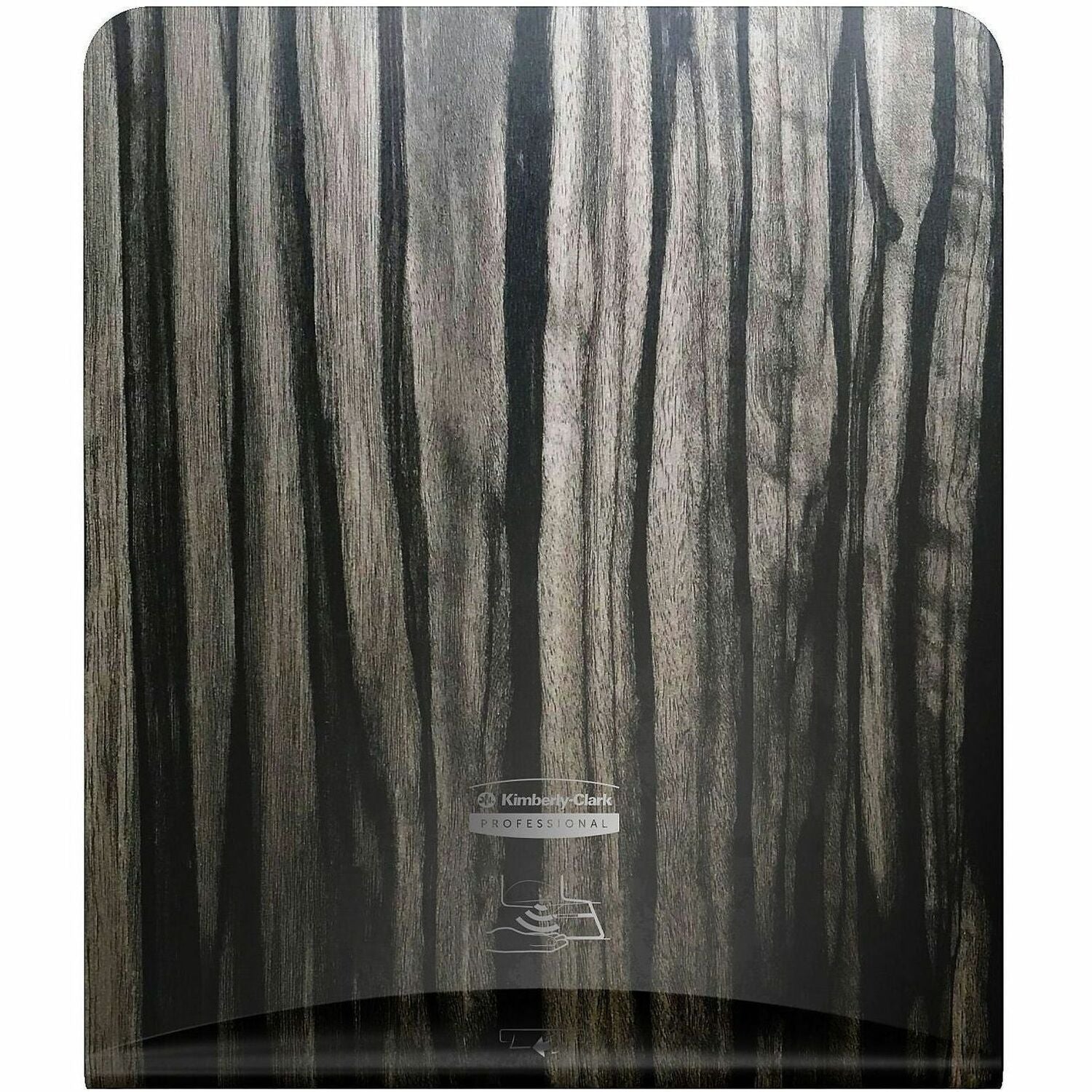 Kimberly-Clark Professional ICON Automatic Hard Roll Towel Dispenser Faceplate, Ebony Woodgrain, 15" x 12" x 1.5", 1 Each