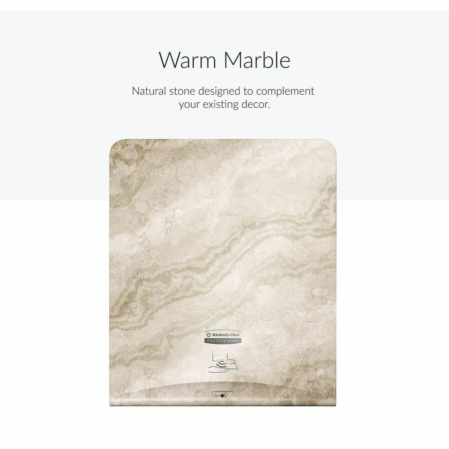 Kimberly-Clark Professional ICON Automatic Hard Roll Towel Dispenser Faceplate, Warm Marble, 15" x 12" x 1.5", 1 Each