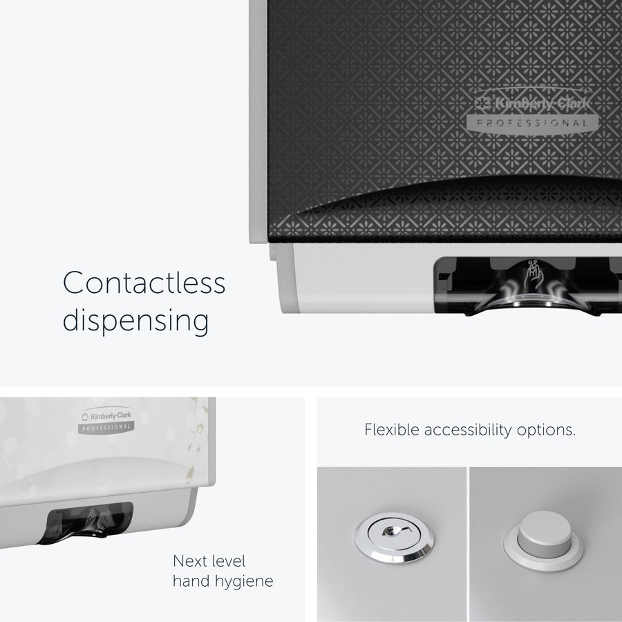 Kimberly-Clark Professional ICON Electronic Skin Care Dispenser - Automatic - Touch-free, Hygienic, Refillable, Key Lock, Push Button, Locking Mechanism - Cherry Blossom - 1 Each