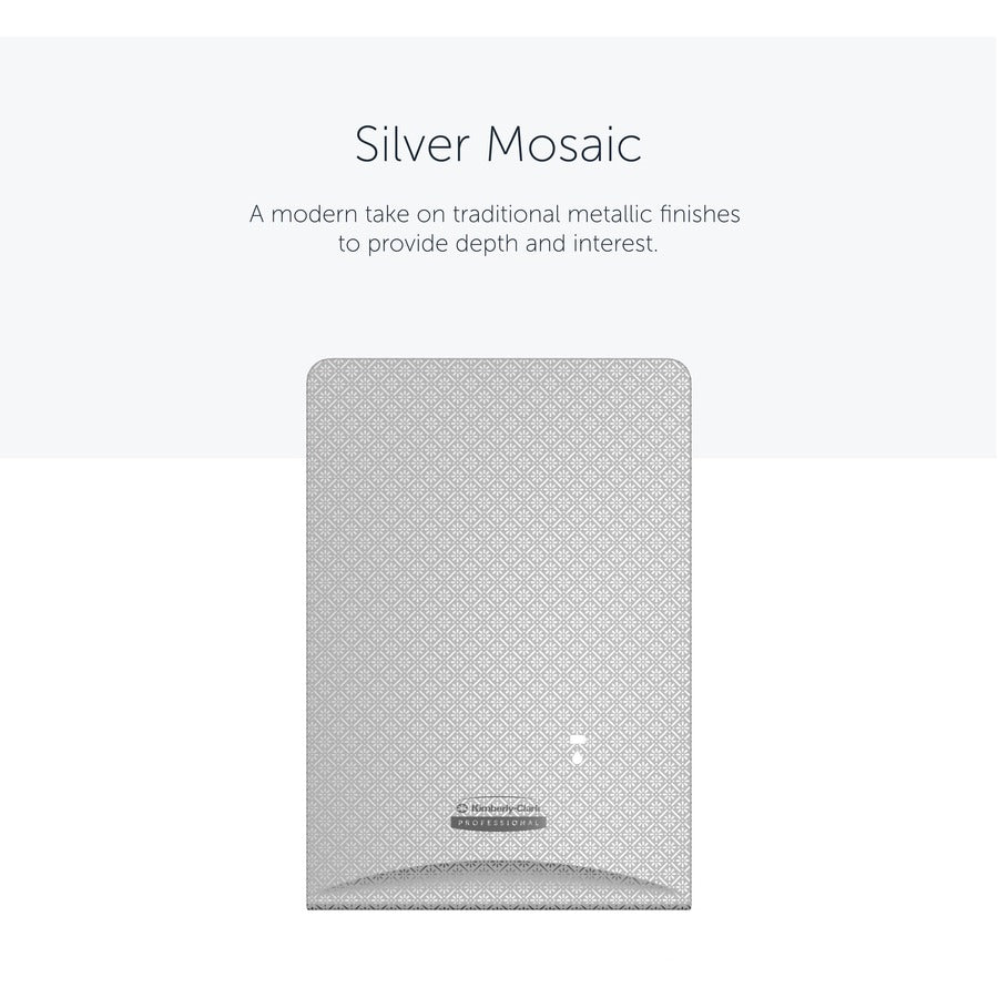 Kimberly-Clark Professional ICON Electronic Skin Care Dispenser Faceplate, Silver Mosaic, 10" x 7" x 1.5", 1 Each