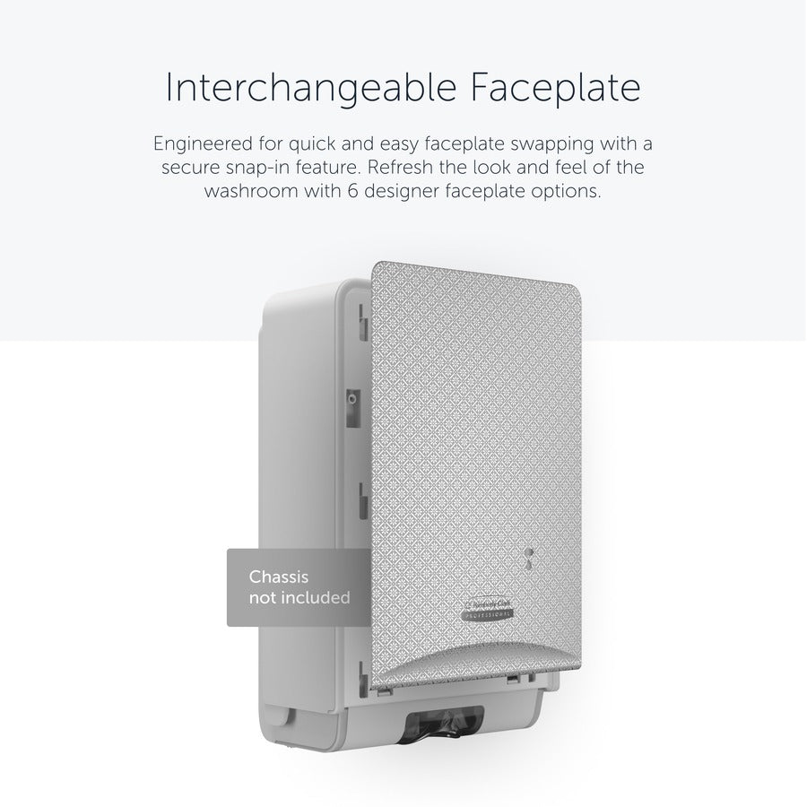 Kimberly-Clark Professional ICON Electronic Skin Care Dispenser Faceplate, Silver Mosaic, 10" x 7" x 1.5", 1 Each