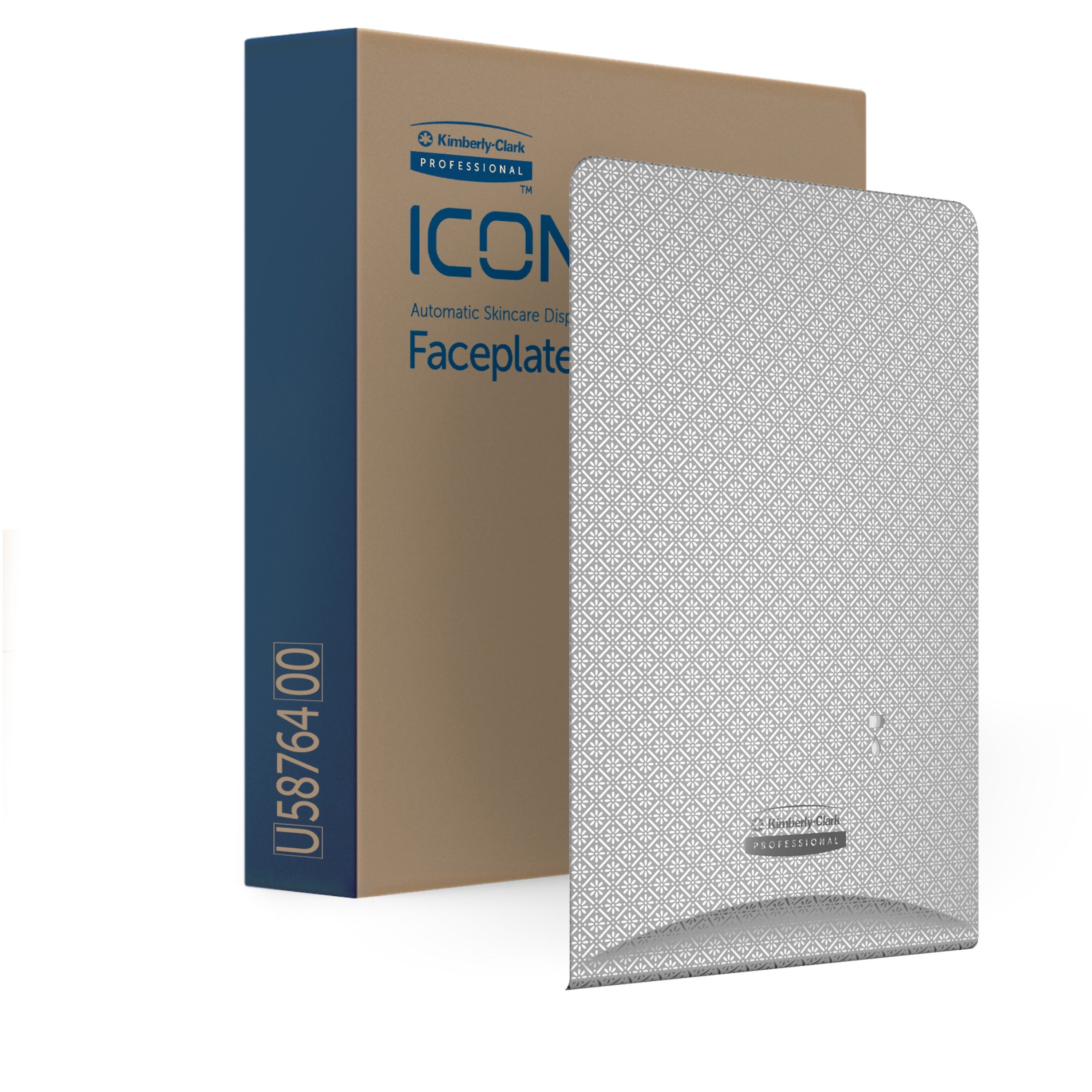 Kimberly-Clark Professional ICON Electronic Skin Care Dispenser Faceplate, Silver Mosaic, 10" x 7" x 1.5", 1 Each