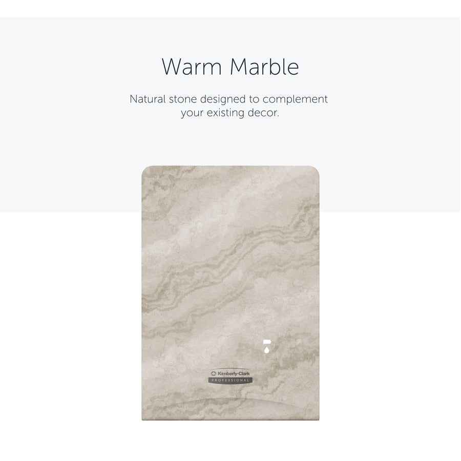 Kimberly-Clark Professional ICON Electronic Skin Care Dispenser Faceplate, Warm Marble, 10" x 7" x 1.5", 1 Each