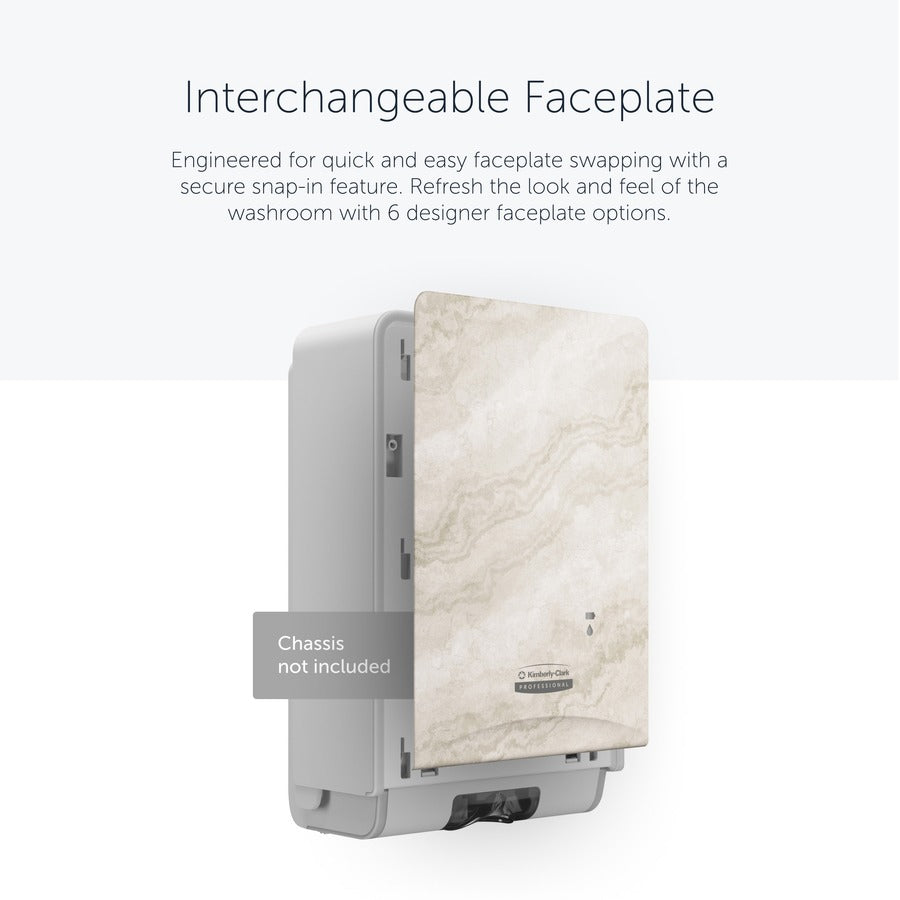 Kimberly-Clark Professional ICON Electronic Skin Care Dispenser Faceplate, Warm Marble, 10" x 7" x 1.5", 1 Each
