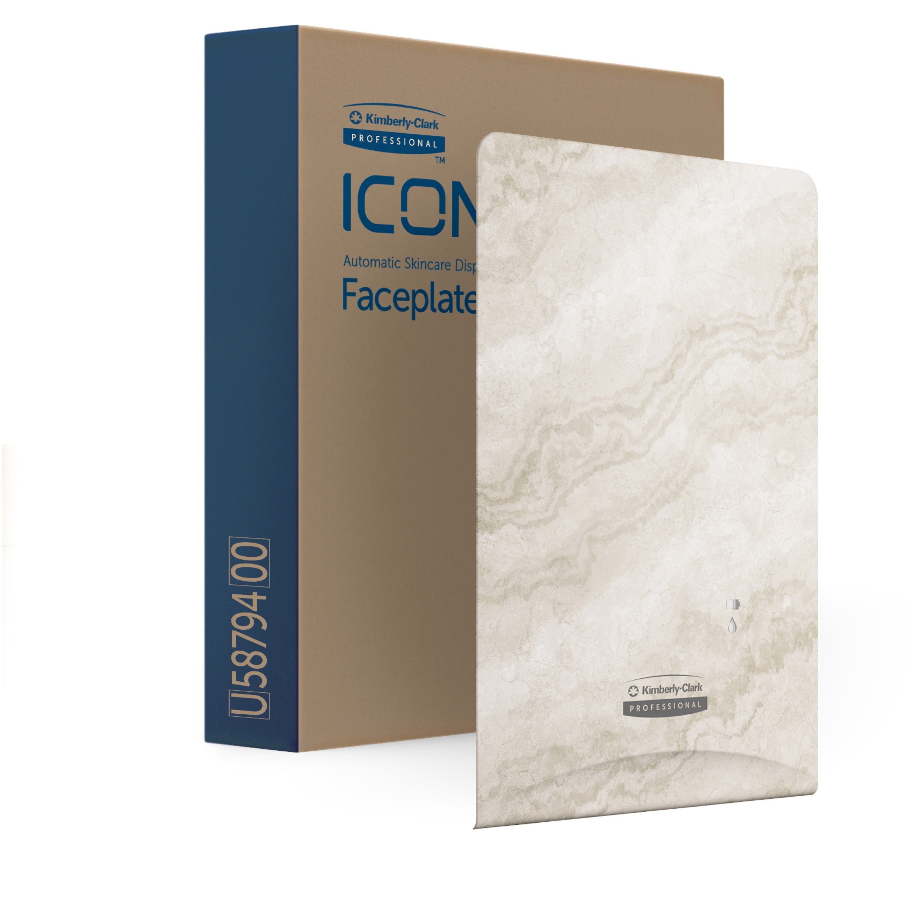 Kimberly-Clark Professional ICON Electronic Skin Care Dispenser Faceplate, Warm Marble, 10" x 7" x 1.5", 1 Each