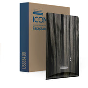 Kimberly-Clark Professional ICON Electronic Skin Care Dispenser Faceplate, Ebony Woodgrain, 10" x 7" x 1.5", 1 Each