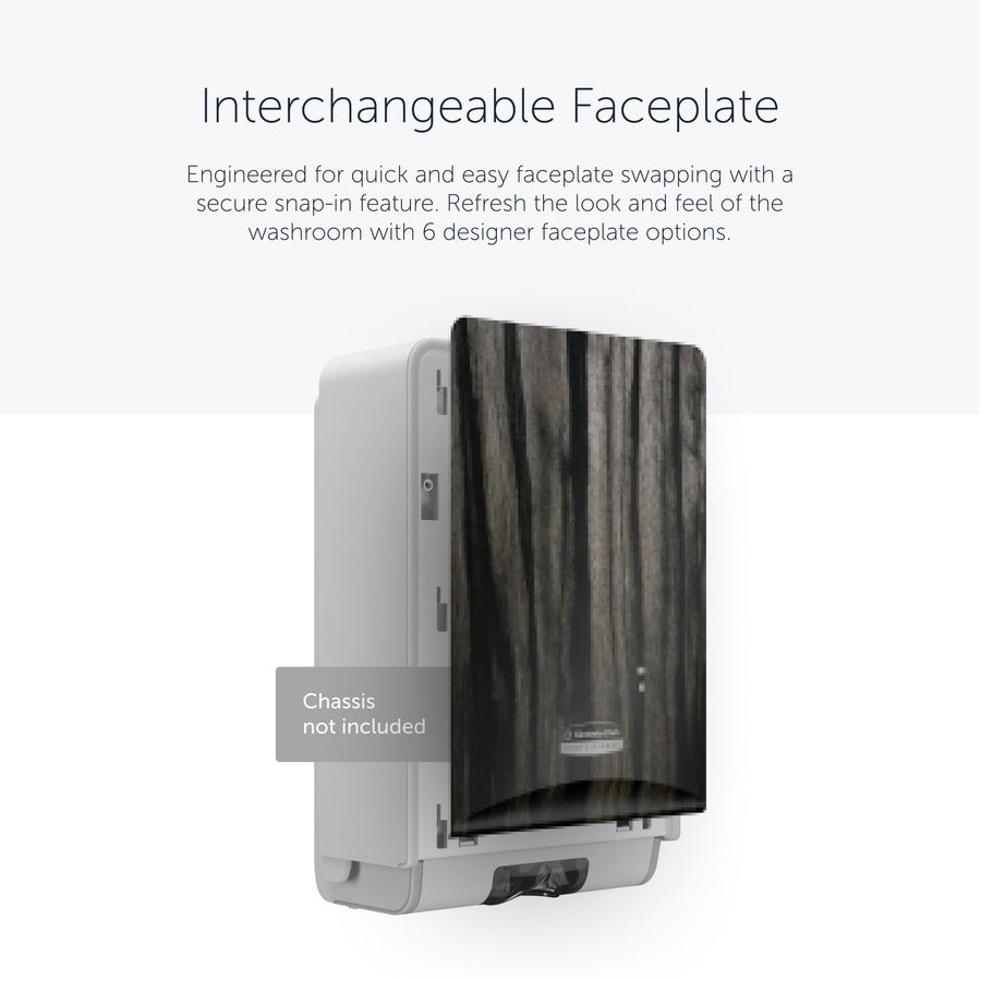 Kimberly-Clark Professional ICON Electronic Skin Care Dispenser Faceplate, Ebony Woodgrain, 10" x 7" x 1.5", 1 Each