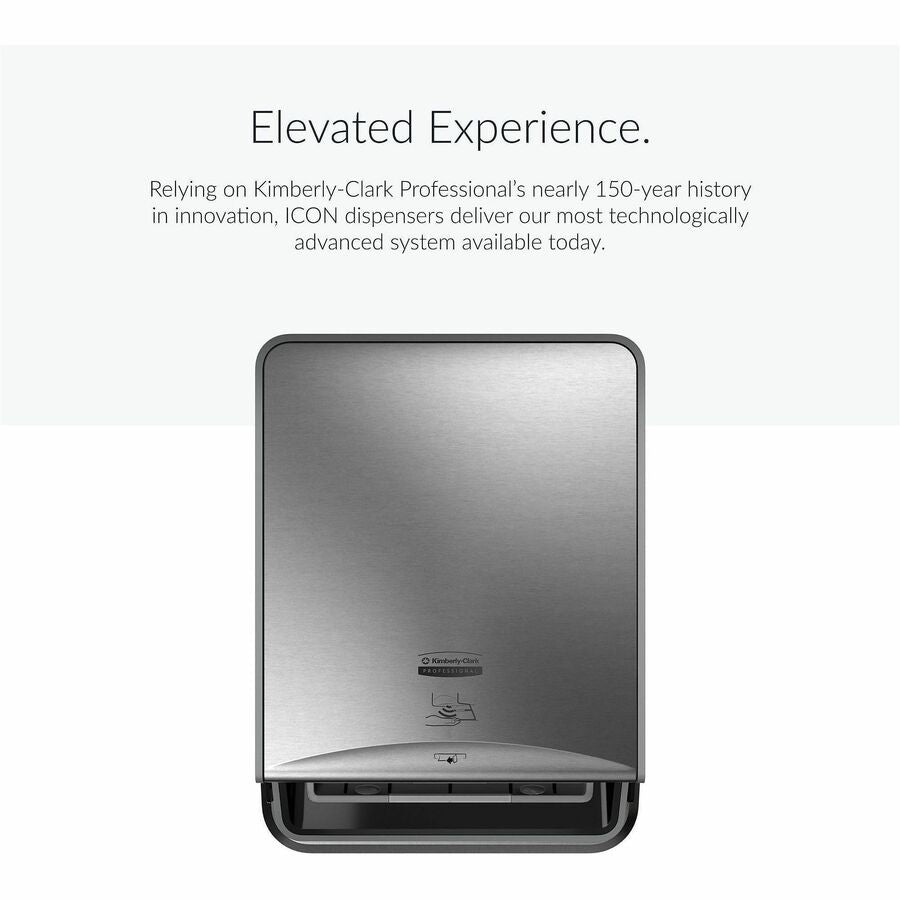 Kimberly-Clark Professional ICON Automatic Roll Towel Recessed Dispenser Housing, Stainless Steel, 1 Each