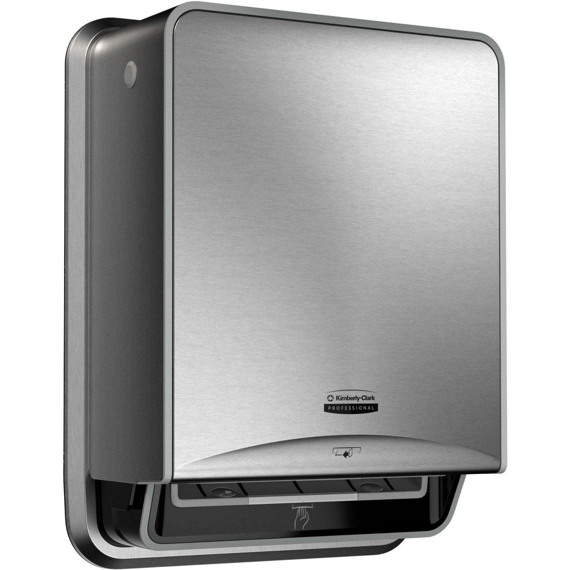 Kimberly-Clark Professional ICON Automatic Roll Towel Recessed Dispenser Housing, Stainless Steel, 1 Each