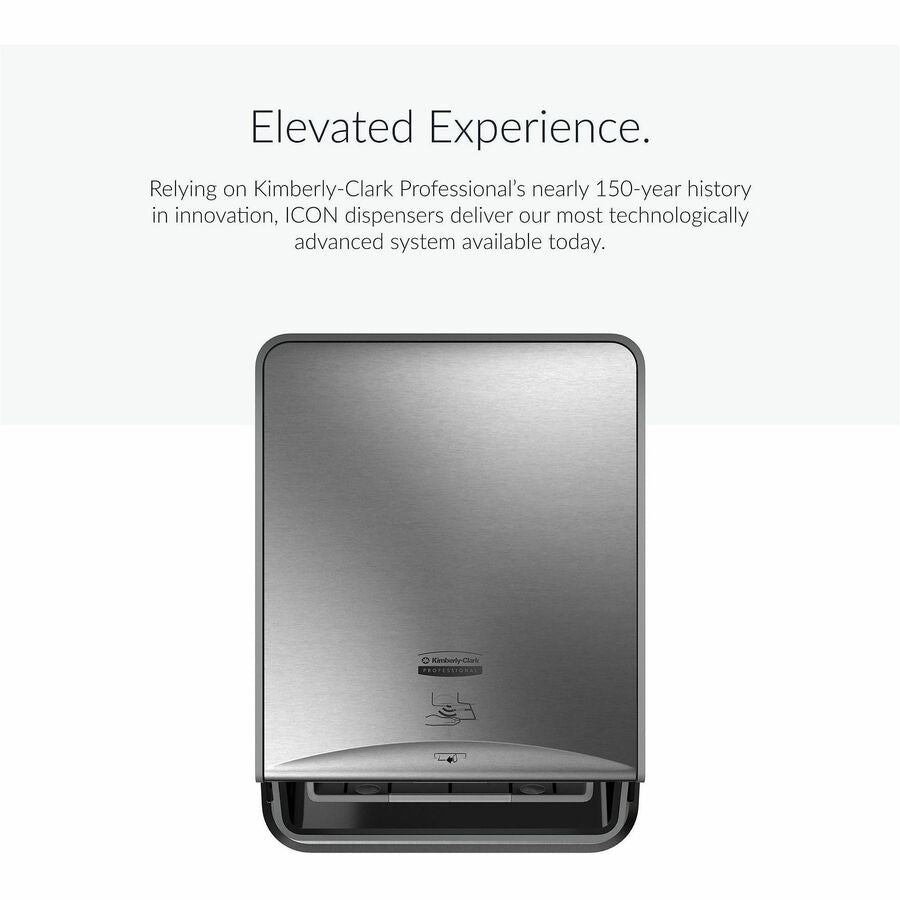 Kimberly-Clark Professional ICON Automatic Roll Towel Recessed Dispenser Housing, Stainless Steel, 1 Each