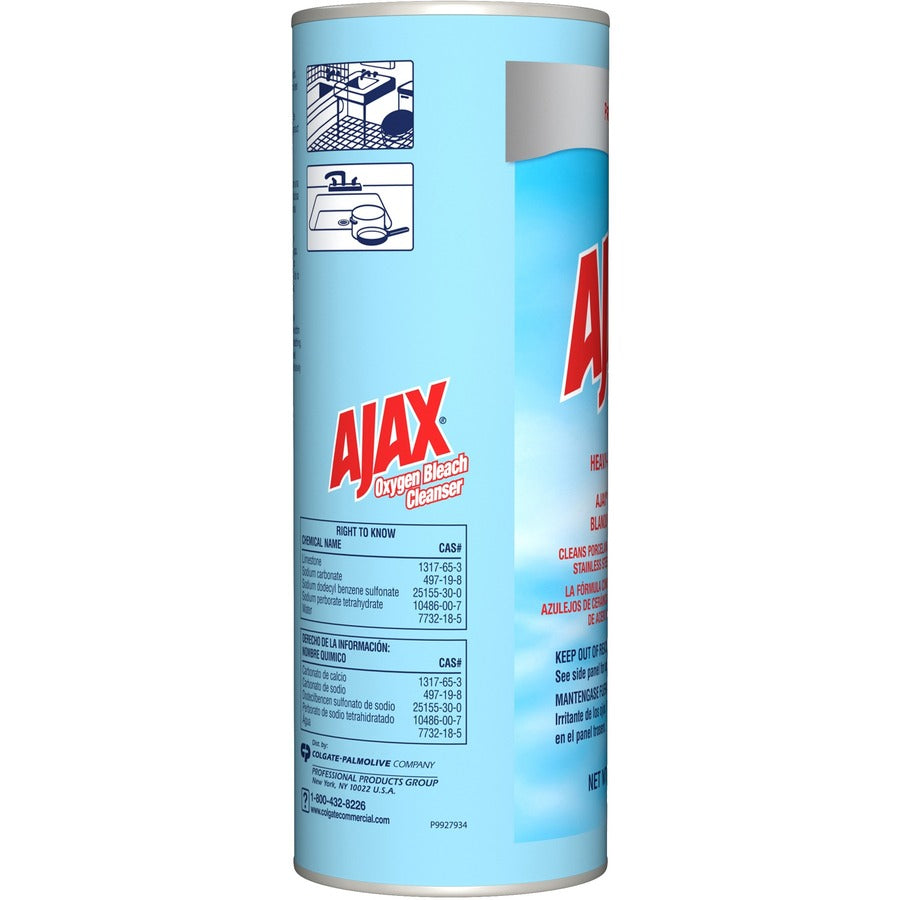 AJAX Oxygen Bleach Cleanser - 21 oz (1.31 lb) - Pleasant Scent - Heavy Duty - Blue - 1 Each