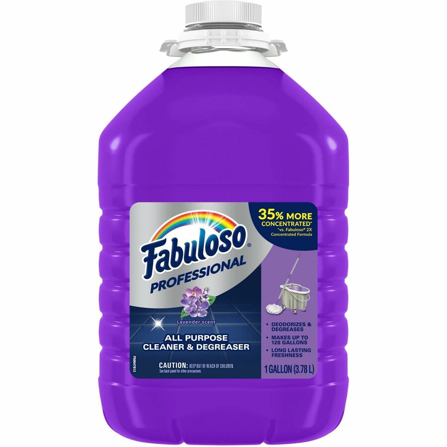 Fabuloso All-Purpose Cleaner - 128 fl oz (4 quart) - Lavender, Fresh Scent - Long Lasting, pH Neutral, Rinse-free, Deodorize, Easy to Use, Residue-free - Purple Bottle - 4 / Carton