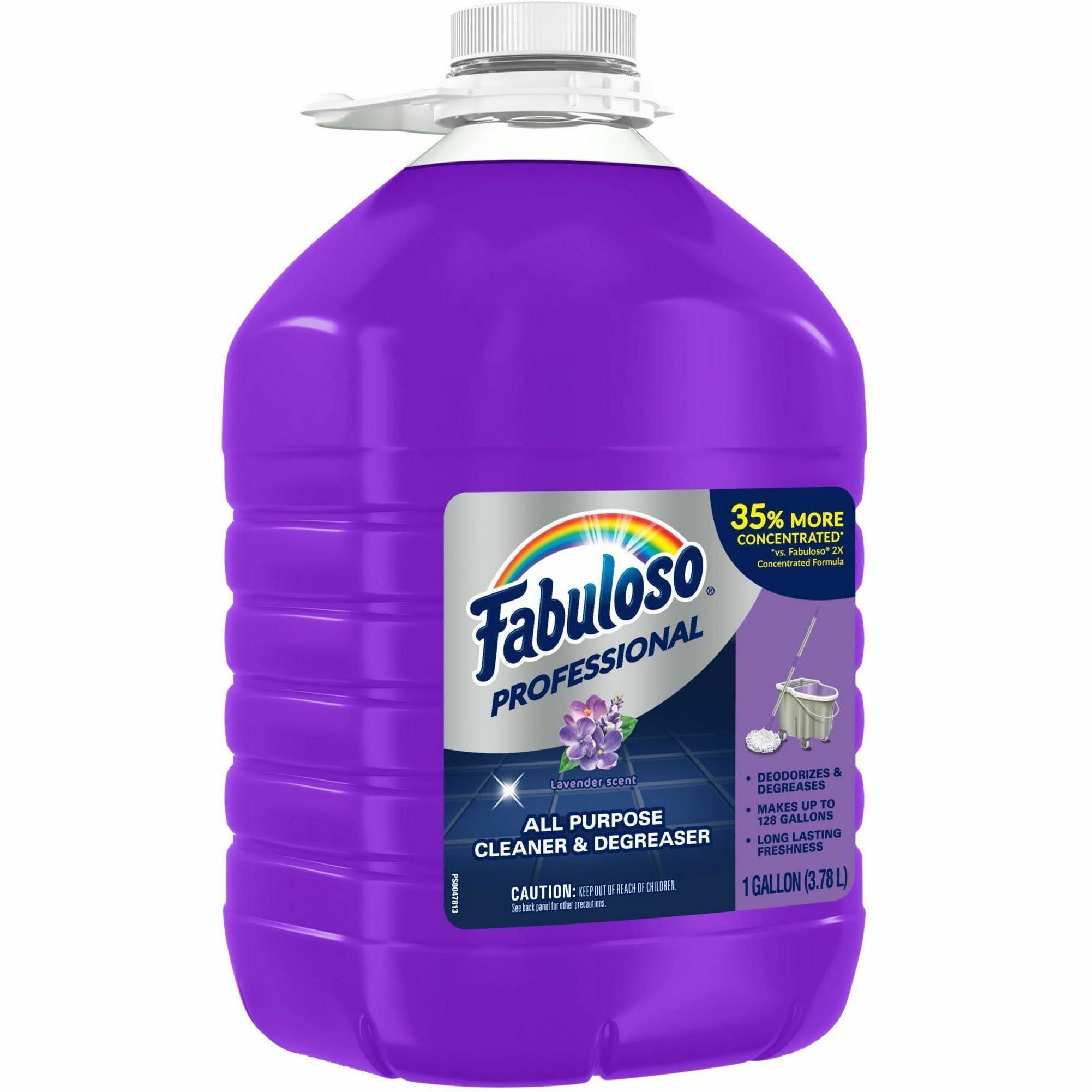 Fabuloso All-Purpose Cleaner - 128 fl oz (4 quart) - Lavender, Fresh Scent - Long Lasting, pH Neutral, Rinse-free, Deodorize, Easy to Use, Residue-free - Purple Bottle - 4 / Carton