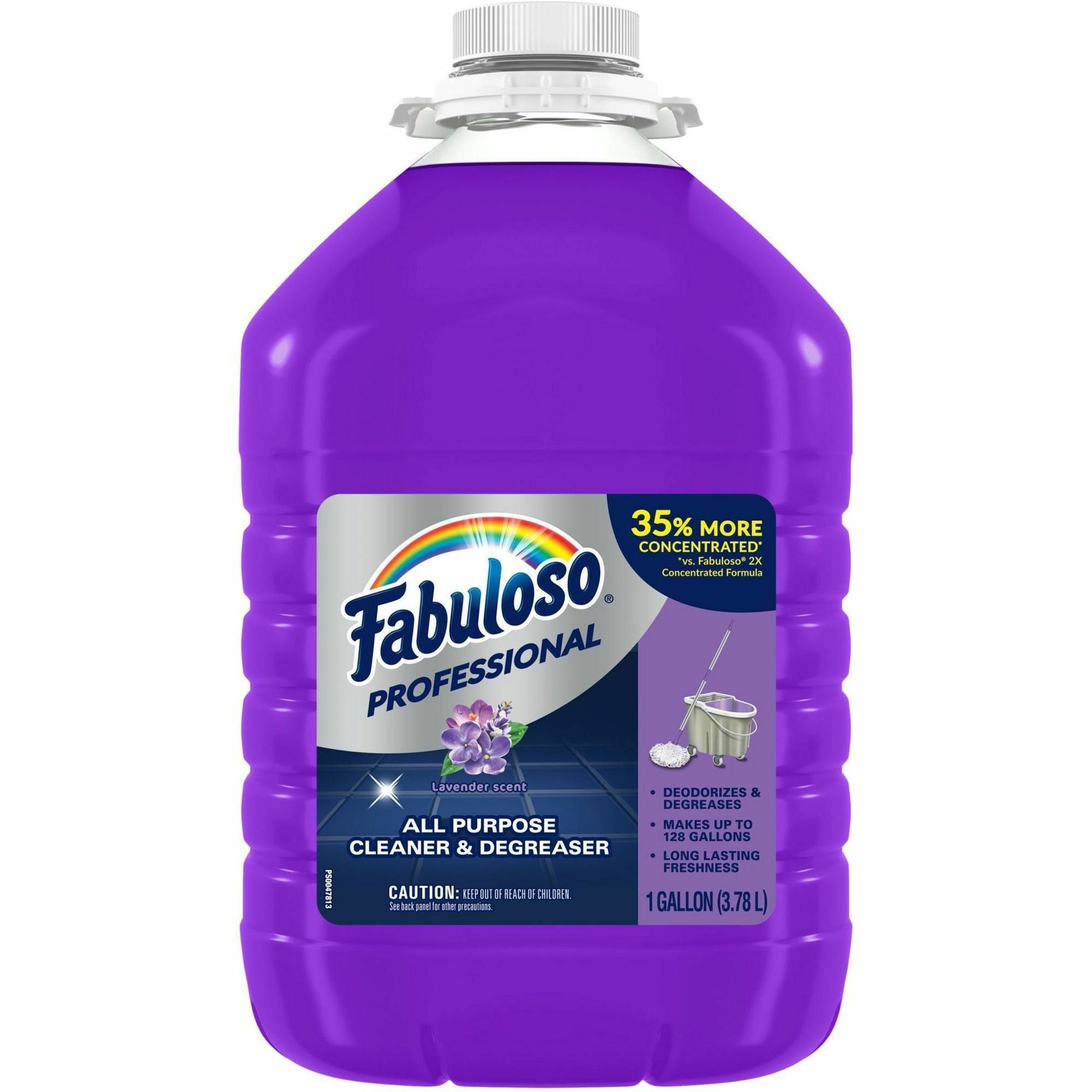 Fabuloso All-Purpose Cleaner - 128 fl oz (4 quart) - Lavender, Fresh Scent - Long Lasting, pH Neutral, Rinse-free, Deodorize, Easy to Use, Residue-free - Purple Bottle - 4 / Carton
