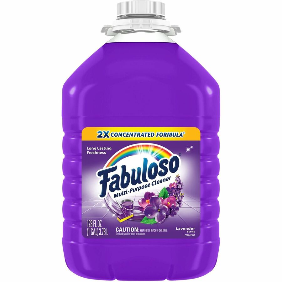 Fabuloso All-Purpose Cleaner - 128 fl oz (4 quart) - Lavender Scent - Rinse-free, Residue-free, Long Lasting - Purple - 4 / Carton
