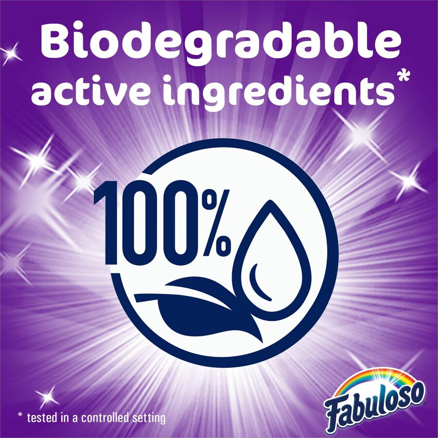 Fabuloso All-Purpose Cleaner - 128 fl oz (4 quart) - Lavender Scent - Rinse-free, Residue-free, Long Lasting - Purple - 4 / Carton
