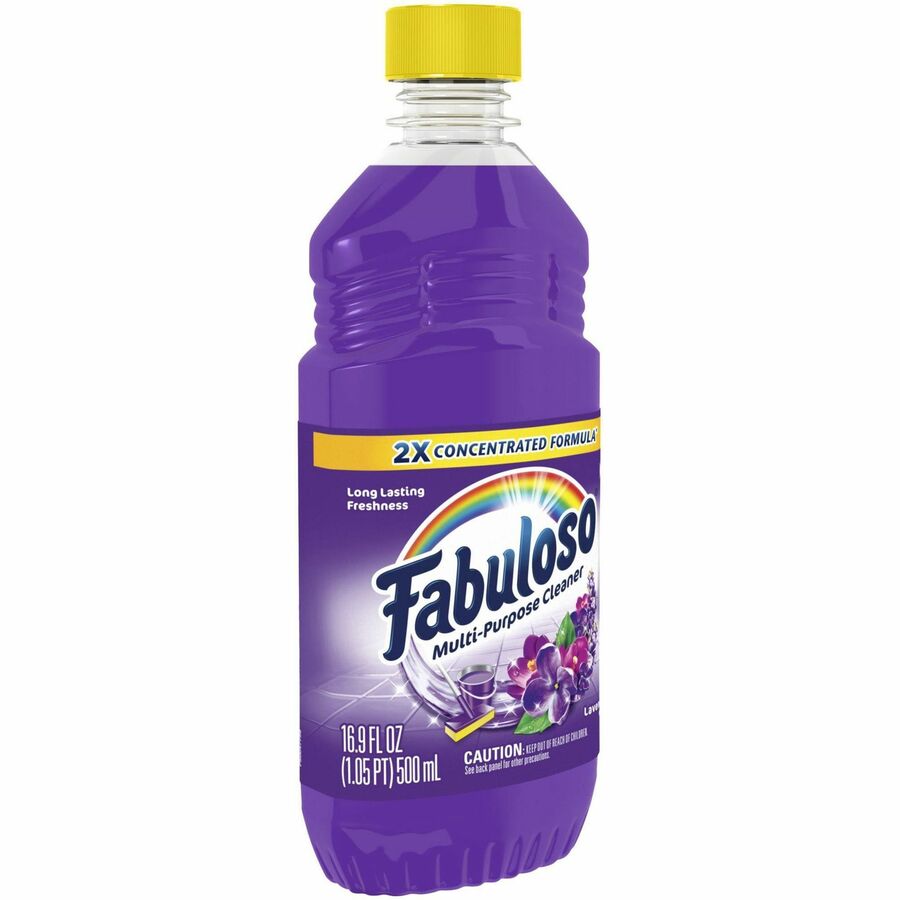 Fabuloso All-Purpose Cleaner - 16.9 fl oz (0.5 quart) - Lavender Scent - Residue-free, pH Neutral, Rinse-free, Long Lasting - Lavender - 24 / Carton