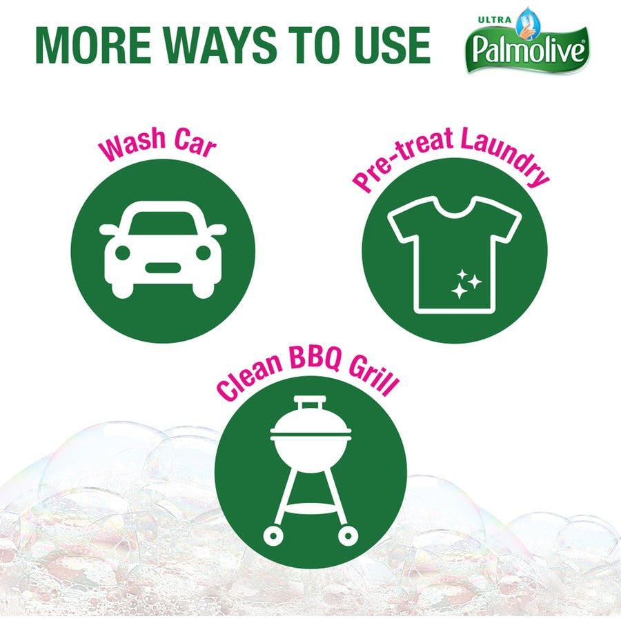 Palmolive Ultra Dish Soap Oxy Degreaser, Concentrate, 32.5 fl oz, Residue-Free, Biodegradable, Phosphate-Free, Paraben-Free, Eco-Friendly, Multi, 9/Carton