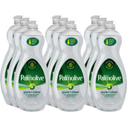 Palmolive Pure/Clear Ultra Dish Soap, 32.5 fl oz, Hypoallergenic, Fragrance-Free, Dye-Free, Phosphate-Free, Paraben-Free, Biodegradable, Clear, 9/Carton