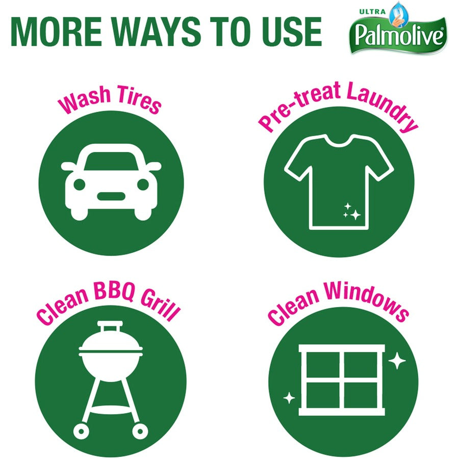 Palmolive Antibacterial Ultra Dish Soap, Concentrate, 35.2 fl oz, pH Balanced, Residue-free, Non-abrasive, Antibacterial, Orange, 1 Each